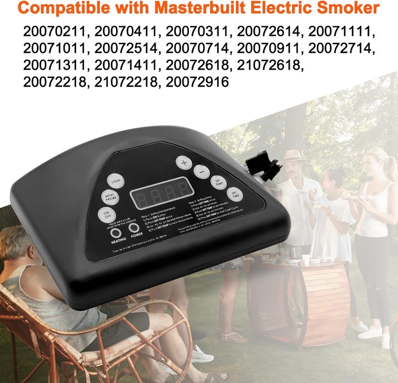 COMVIEE Digital Control Panel Replacement Parts 9907100001 Compatible with Masterbuilt Electric Smoker 20070311/ 20070411/ 20072614/ 20071011/ 20072514/ 20072618/ 21072618/ 20072218 Top Controller - Image 4